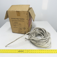 Taofibre SRG-038 Ceramic Fiber Braid Rope W/ Glass Insert 88' Long 3/8" Thick