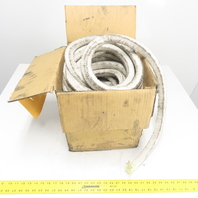 Ceramic Fiber Braid Rope W/ Glass Insert 75' Long 1" Thick