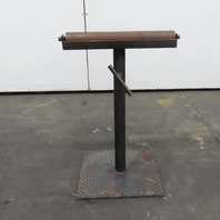 20.5" W Heavy Duty Saw Cut Off Support Roller Stand Adjustable Height 32" To 48"
