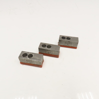 H&R Manf. 164895-SJ 2-1/2" x 1" x 1-1/4" Steel Serrated Lathe Chuck Jaw Lot/3