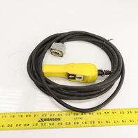 Schneider 25' Long 2-Push Button Hand-Held Hoist Pendant Up-Down W/Harting Plug