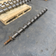 5-7/8" Diameter Steel Steel Conveyor Auger Screw 68"Screw 73-1/4" OAL