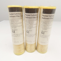 US Filter S1 Pleated Cellulose Sediment Filter Cartridge Lot Of 3
