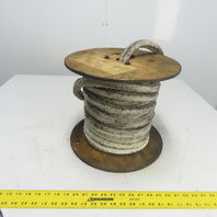 Square Ceramic Fiber Braid Rope W/ Glass Insert 60' L 7/8" Thick