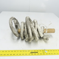 Round Ceramic Fiber Braid Rope W/ Glass Insert 24' Long 1" Thick