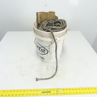 Round Ceramic Fiber Braid Rope W/ Glass Insert 398' Long 3/8" Thick
