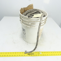 Round Ceramic Fiber Braid Rope W/ Glass Insert 198' Long 1/2" Thick