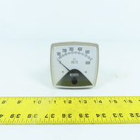 Crompton 016-02VA-PZS-C6-S2 PS-4207-03 Panel Mount AC Amperes Gauge 0-600