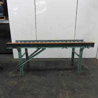 Roach 106.5"L x 32-1/4"W Chain Driven 2.5" Gravity Roller Conveyor 25" BF W/Legs
