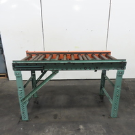 Roach 72" L x 32" W Chain Driven 2.5" Gravity Roller Conveyor 25" BF W/Legs