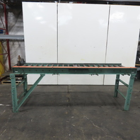 Roach 114" L x 32-1/4" W Chain Driven 2.5" Gravity Roller Conveyor 25" BF W/Legs