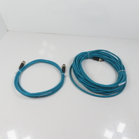 Lumberg 0985 806 100/10M Double Ended Ethernet CAT 5e Cables 10m 2m Lot Of 2