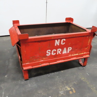 36" x 20" x 14" Deep Steel Stackable Storage Tote Slug Scrap Box