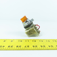 Square D 9001 KM1 Illuminated Amber Momentary Contact Push Button 120VAC GE755