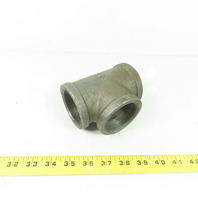 2" NPT Black Malleable Iron Pipe Fitting Tee