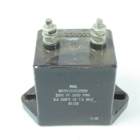Mica M199350B20200 Capacitor 2000 PF 5000 PWV 9.0 Amps @ 7.5 MHZ