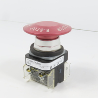 Allen Bradley 800T-FXLE6A5 Ser T Mushroom Head Push Pull Emergency Stop Button