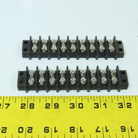 Cinch Connectivity 9-141 9-Position Dual Row Screw Terminal Strip Lot Of 2