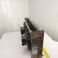 Dual Fan Condenser Heat Exchanger 230V 1/6HP From Kaeser TF210E Air Dryer Tested