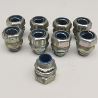 T&B Woods 3/4" Liquid Tight Conduit Straight Box Connector Lot Of 9