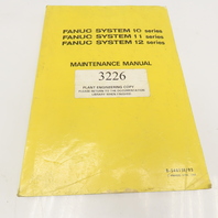 Fanuc B-54815E/03 System 10, 11, 12 Series Maintenance Manual