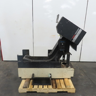 Turbo Conveyor 56" x 7-1/4" Incline Chip Conveyor 90VDC 20FPM W/Coolant Recovery