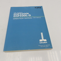 Okuma 3272-E-R3 OSP5020L OSP500L-G Operation Manual 10th Edition