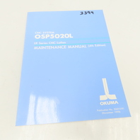 Okuma 3269-E-R1 OSP5020L LR Series CNC Lathes Maintenance Manual