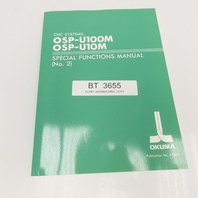Okuma 4188-E OSP-U100M OSP-U10M CNC Special Functions Manual No. 2