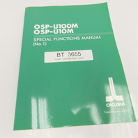 Okuma 4202-E OSP-U100M OSP-U10M CNC Special Functions Manual No. 1