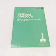 Okuma 3290-E-R2 OSP5020L OSP500L-G Special Functions Manual No. 2 7th Edition