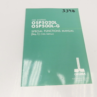 Okuma 3289-E-R2 OSP5020L OSP500L-G Special Functions Manual No. 1 10th Edition