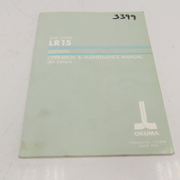 Okuma 3333-E-R4 LR15 Operation & Maintenance Manual 8th Edition