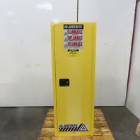 Justright 22 Gallon Flammable Liquid Storage Cabinet 23-1/4" x 18" x 65" Tall
