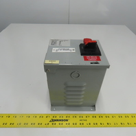 Daykin MDGTB-13 Disconnect Transformer Pri 480V Sec 120V 6.3A Total VA 750 1PH