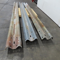 W Beam Galvanized Bolt On Highway Guard Rail 13" x 162" Lot Of 3