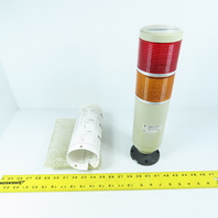 GE General Electric LRF85C2HTB Red & Amber Warning Stack Light Tower 24V 50/60HZ