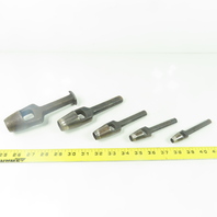 Kraeuter Arch Steel Hole Punch Set 3/8" - 1" Lot Of 5