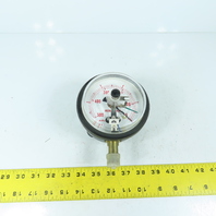 Osaka YN7000767W 04015001 0-10 PSI Pressure Gauge 0-500 mmHg W/ Adjustable Set