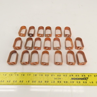 Copper-Plated Steel Swivel Loop Hanger 3/4" IP 1" CT Lot Of 20 (No Hardware)