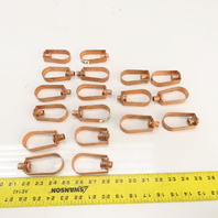 1-1/4" Copper-Plated Steel Swivel Loop Hanger 3/8-16" Thread Lot Of 18