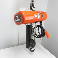 CM Lodestar Model RR 2 Ton 4000LB Electric Cain Hoist 20' Lift 16FPM 230/460V