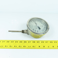TPF 4-1/4" Stainless Steel Temperature Gauge 0-300°C Celsius Nitrogen Filled