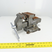 MasterForce 5-1/2" x 6-1/2" Open Combination Swivel Bench Vise