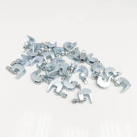 BC13/8 3/8" Electro-Galvanized Cast Iron Beam Clamp Lot Of 27