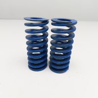 1" x 2" Flat Wire Compression Blue Die Spring 4-1/2" OAL Lot Of 2