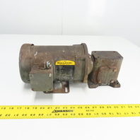 Baldor GF0513AJ 5:1 Ratio Gear Motor 350RPM Out 1/2HP 3PH 230/460V