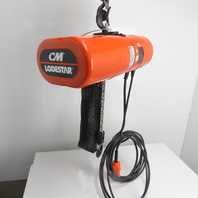 CM Lodestar Model L 1 Ton 2000LB Electric Chain Hoist 16FPM 20'Lift 3Ph 230/480V