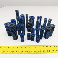 Mixed Lot Flat Wire Compression Blue Die Spring Lot Of 9 Lbs.