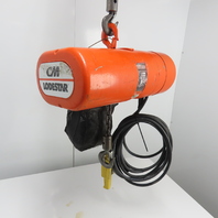CM Lodestar Model L 1 Ton 2000LB Electric Chain Hoist 16FPM 20'Lift 110/120V 1PH